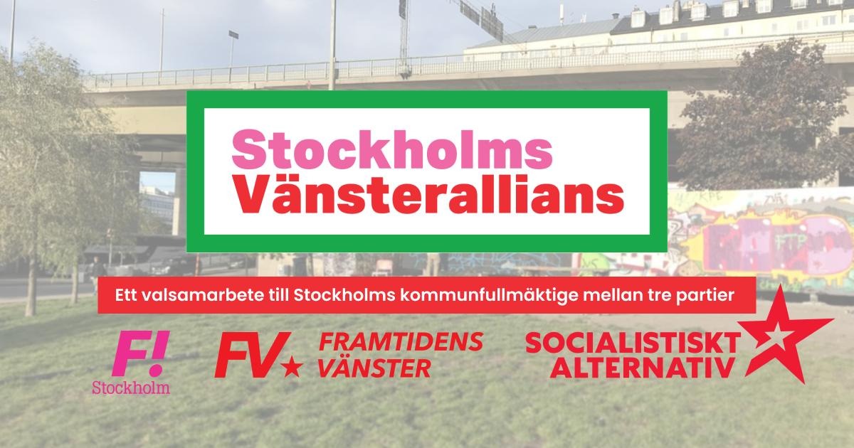 Stödfest för Stockholms Vänsterallians